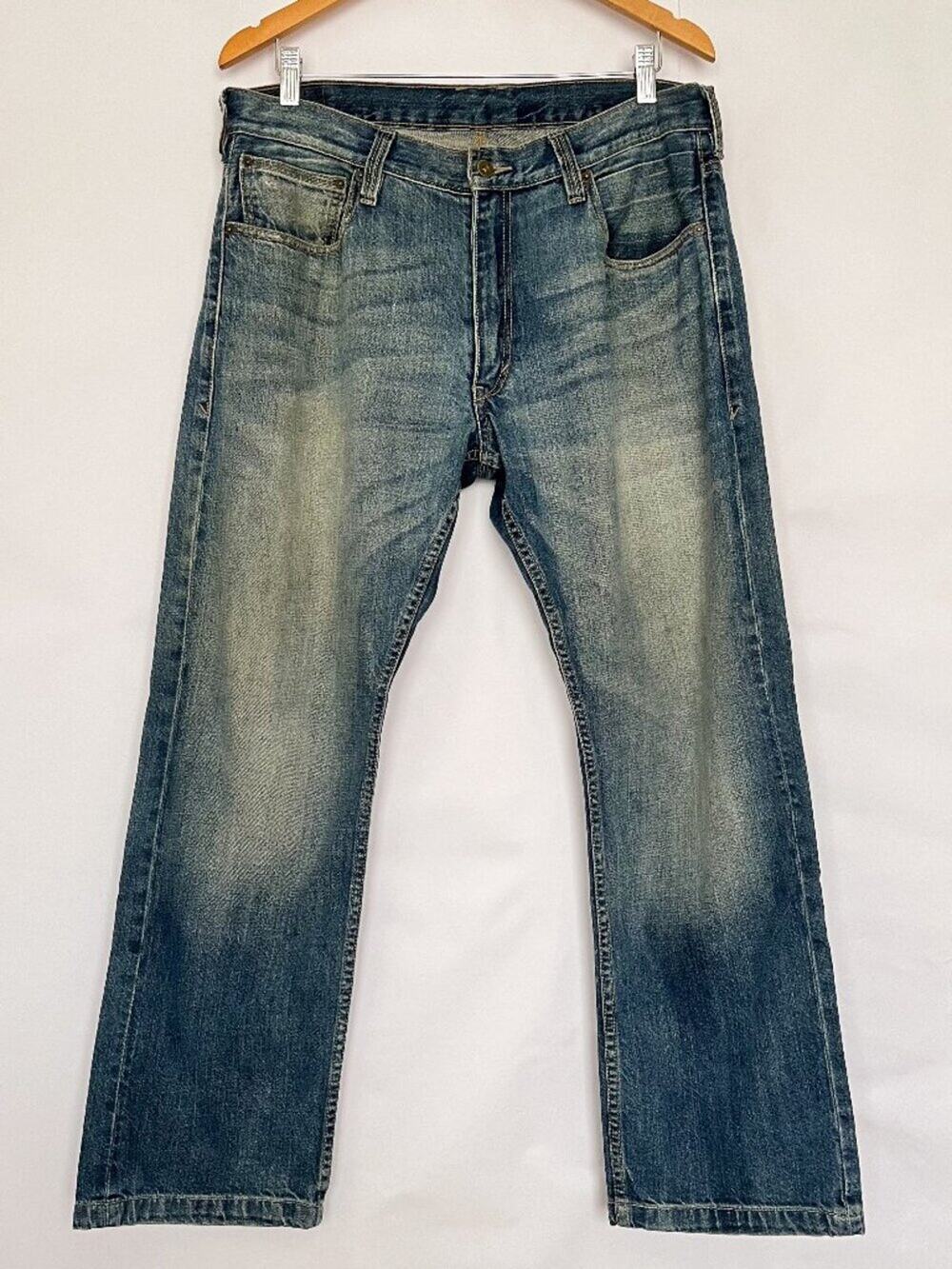 Levi’s 514 Slim Straight Jean Cotton Denim Mens Size 36x29 (actual 34x28.5) Blue